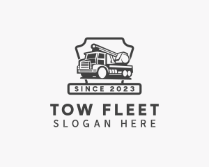 Construction Crane Trucking logo design