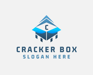 Cargo Box Logistics Mover logo design