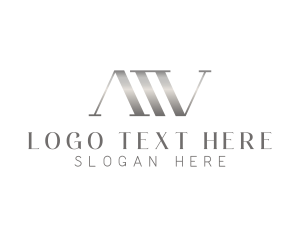 Luxury Hotel Letter AW logo