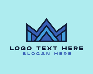 Modern Geometric Crown  logo