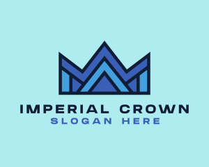 Modern Geometric Crown  logo design