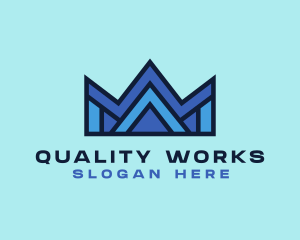 Modern Geometric Crown  logo