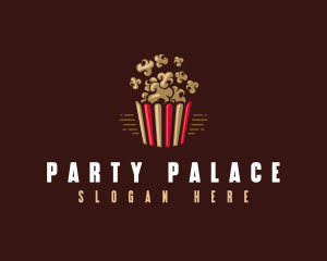 Popcorn Cinema Snack logo design