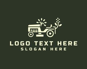 Lawn Mower Tractor Landscaping logo