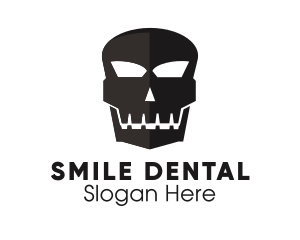 Smiling Scary Skull logo design