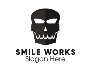 Smiling Scary Skull logo design