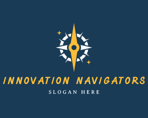 Star Compass Navigation logo design