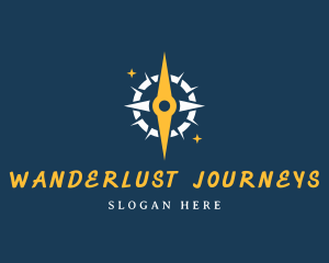 Star Compass Navigation logo design