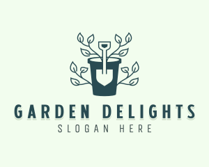 Trowel Plant Landscaping logo design