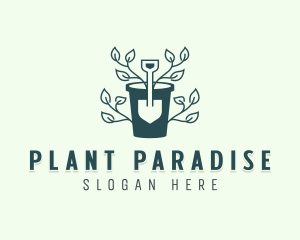 Trowel Plant Landscaping logo design