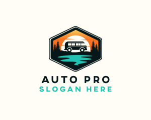 Outdoor River Camping Van Logo