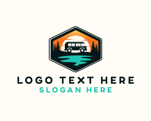 Outdoor River Camping Van Logo