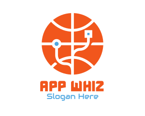 Electronic Basketball Technology logo design