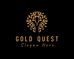 Gold Tree Forest logo design