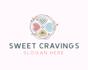 Sweet Heart Cookies logo design