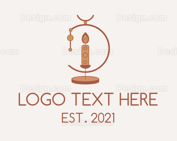 Relaxing Boho Candle Lamp Logo