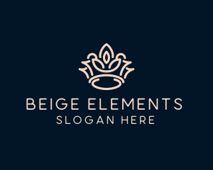 Beige Royal Crown logo