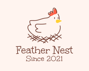 Chicken Hen Poultry  logo