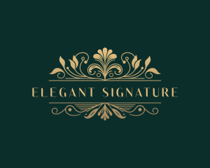 Elegant Floral Salon logo design