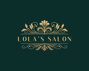 Elegant Floral Salon logo design