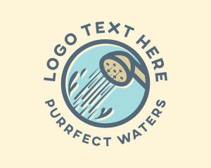 Water Shower Bath logo design