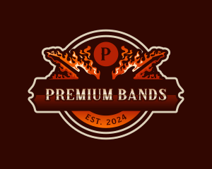 Fire Rock Band Guitar logo