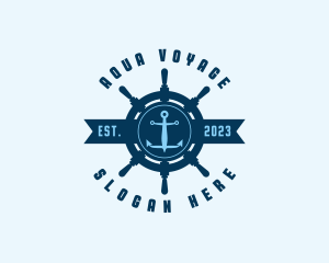 Naval Anchor Wheel logo design