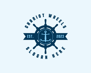 Naval Anchor Wheel logo design