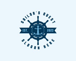 Naval Anchor Wheel logo design