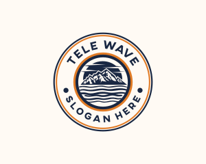 Mountain Waves Resort logo design