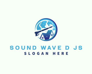 Pressure Wash Water Wave logo design