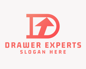 Arrow Firm Letter D logo design