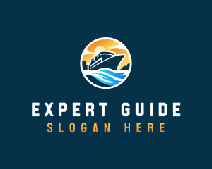 Ocean Cruise Travel logo design