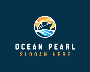 Ocean Cruise Travel logo design