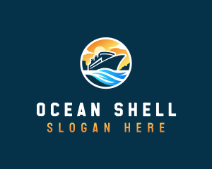 Ocean Cruise Travel logo design