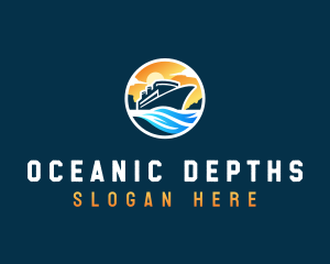 Ocean Cruise Travel logo design