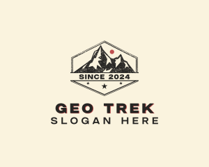 Mountain Trekking Outdoor logo design