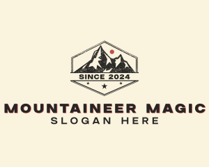 Mountain Trekking Outdoor logo design