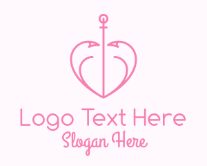 Heart Hook Anchor  logo