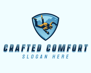 Adventure Skydiving Skydiver logo design