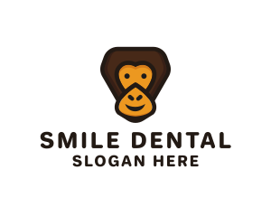 Smiling Gorilla Cartoon logo design