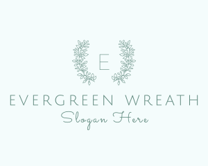 Organic Flower Wreath  logo design