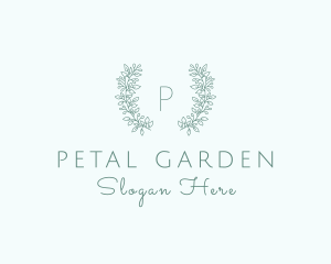 Organic Flower Wreath  logo design