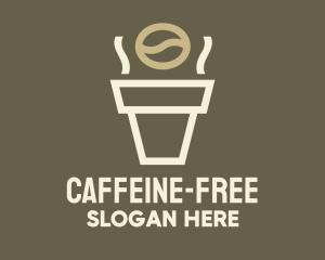 Coffee Cup Bean logo design