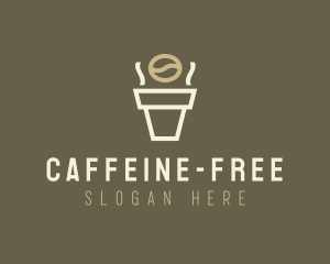 Coffee Cup Bean Cafe logo design