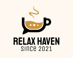 Coffee Chat Bubble  logo