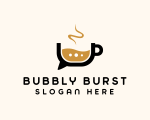 Coffee Chat Bubble  logo design