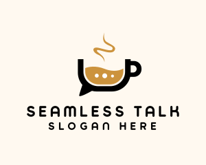 Coffee Chat Bubble  logo design