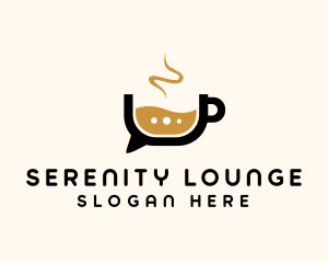 Coffee Chat Bubble  logo design