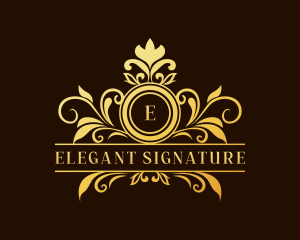 Elegant Floral Wedding logo design